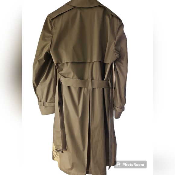 Oleg Cassini Signature Collection Vintage 80s Trench Coat. Size 42L, Tan. - Picture 3 of 12